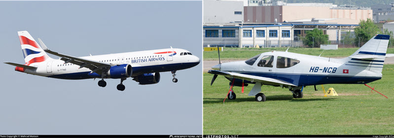 Airprox zwischen Verkehrs- und Motorflugzeug